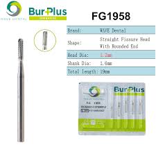 WAVE Dental Carbide Burs Tungsten Carbide Bur Cutting FG High Speed Dental Drill Bits Dentistry Strawberries Dentist Tools