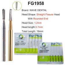 WAVE Dental Carbide Burs Tungsten Carbide Bur Cutting FG High Speed Dental Drill Bits Dentistry Strawberries Dentist Tools