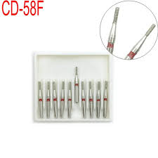 10pcs Dental Diamond Burs CD-58F