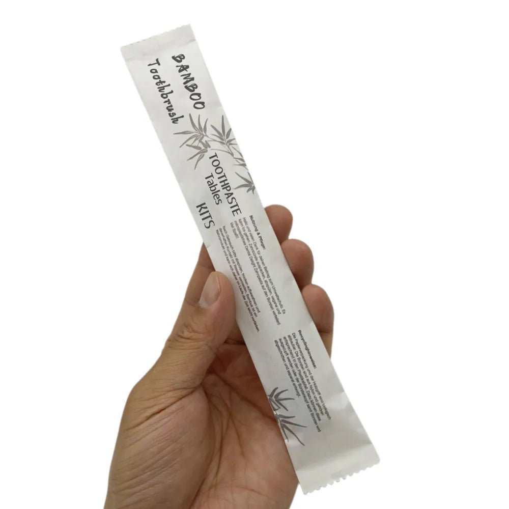 Toothpaste Tablets with Biodegradable Package