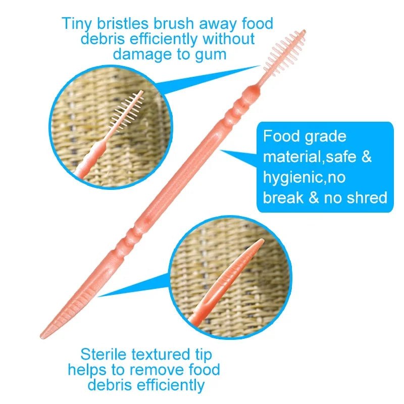 Sterile Mint Inter proximal Plastic Brush picks