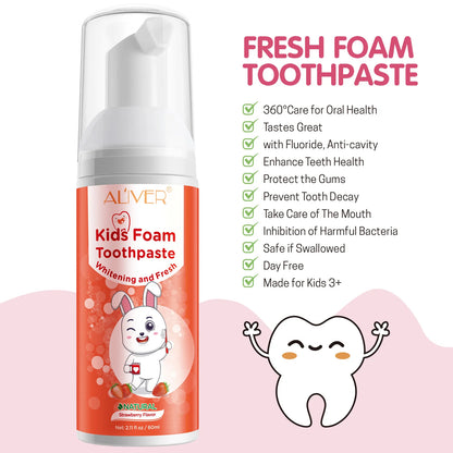 Safe Natural Child Toothpaste Foam