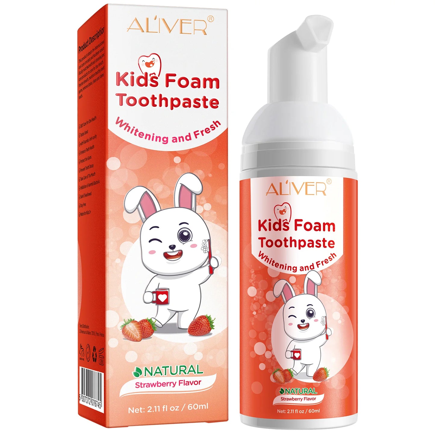 Safe Natural Child Toothpaste Foam