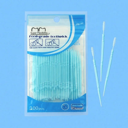 Sterile Mint Inter proximal Plastic Brush picks