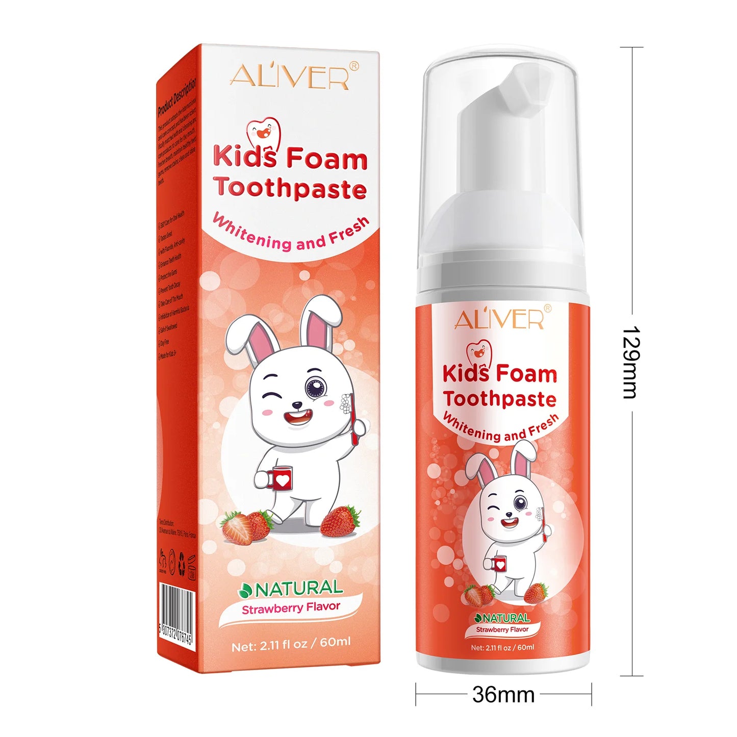 Safe Natural Child Toothpaste Foam