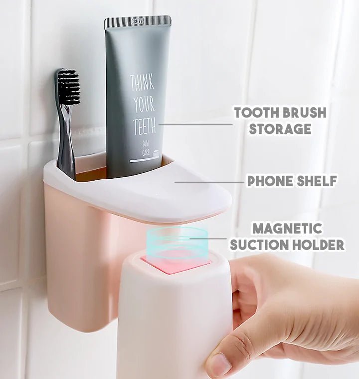 Magnetic Toothbrush Cup Holder