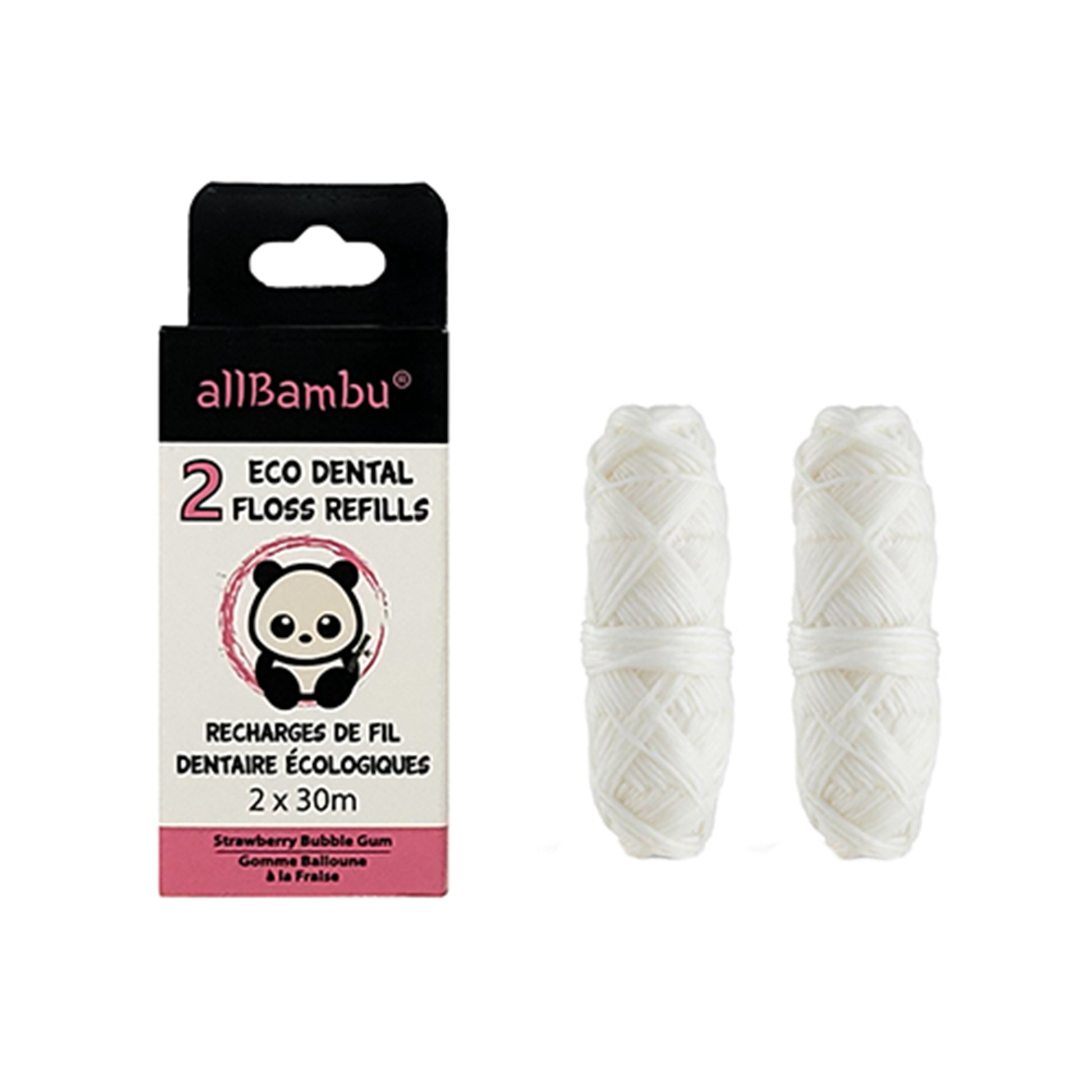 Eco Dental Floss Strawberry Bubblegum