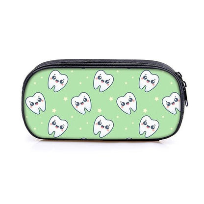 Cartoon Teeth Print Bags