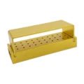 DRAGON DENT Metal Needle Box Sterilization Holder Autoclavable Aluminium 30 Holes Dentistry Materials Dental Storage Box