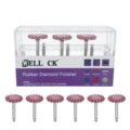 6pcs/Set WellCK Dental Rubber Polisher Composite Resin Polishing Diamond System RA Disc Kit 14mm Wheel Spiral Flex Brush Burs