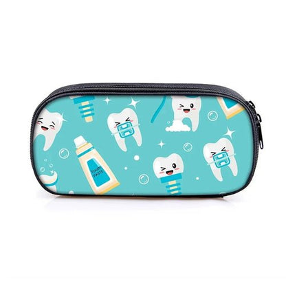 Cartoon Teeth Print Bags