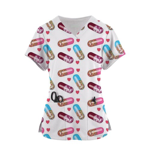 Women Dental and Medical Scrub Tops