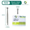 WAVE Dental Tungsten Carbide Burs Low Speed Dentistry Dental Drills Round Head RA1 - 10 Dia. 2.35 mm 5 Pcs/pcak