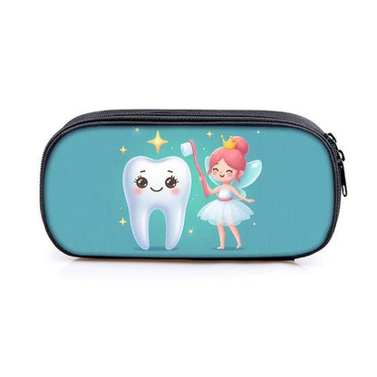 Cartoon Teeth Print Bags