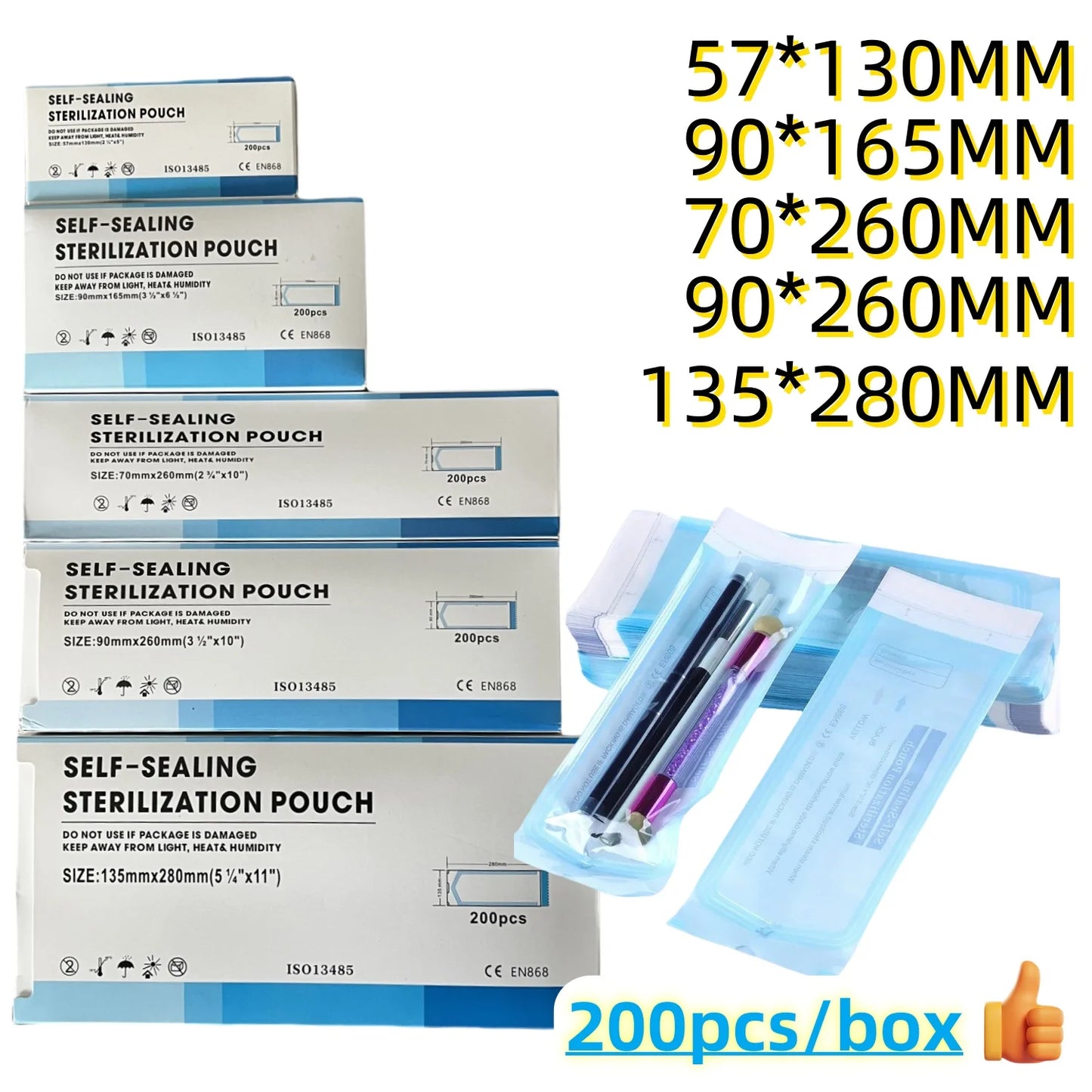Self - sealing Sterilization Pouches