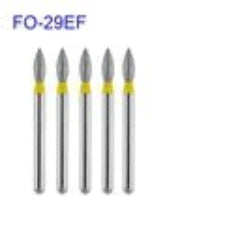 5pcs/pack FO Series Flame Ogival End Dental Diamond Burs Dental Drills For High Speed Handpiece FG Dia 1.6MM Dentistry Supply