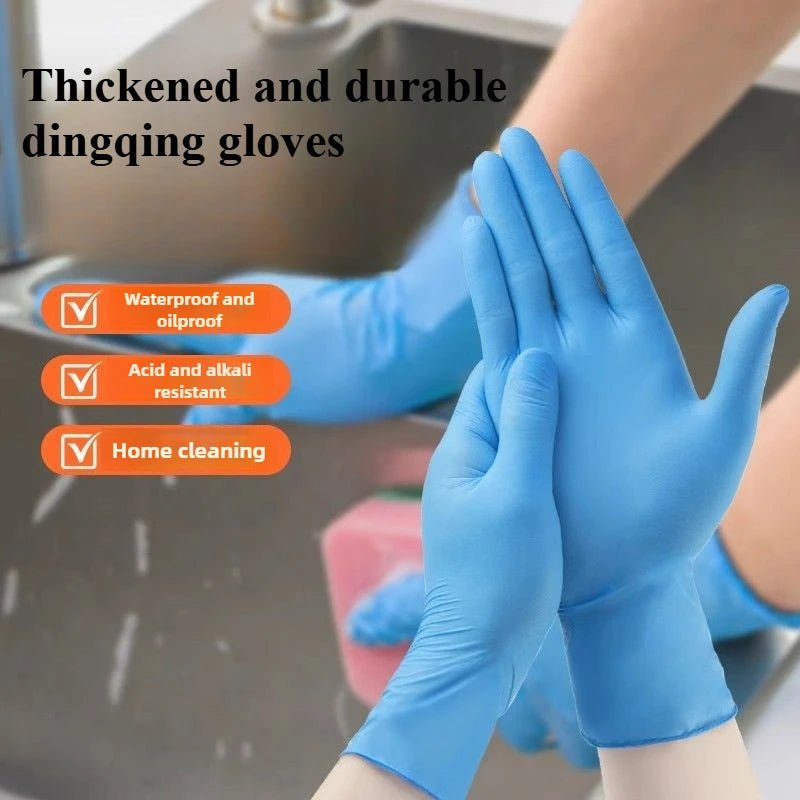 10/20/50/100PCS Blue Nitrile Gloves