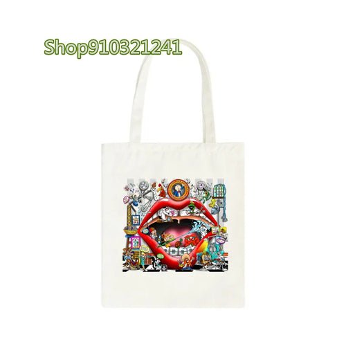 Tooth Cartoon Printed Handbag