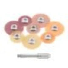 50Pcs AZDENT Dental Finishing and Polishing Discs Composites Ceramics and Glass Ionomer Restorations 135℃ Autoclavable