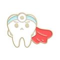 Oral Health Enamel Pins Custom Tooth Fairy Brooches Dentist Lapel Badges Fun Dental Implant Jewelry Gift for Kids Friends