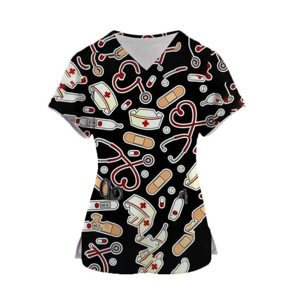 Women Dental and Medical Scrub Tops