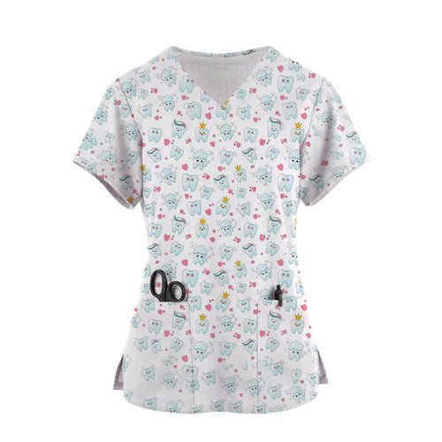 Women Dental and Medical Scrub Tops