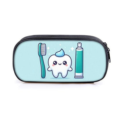 Cartoon Teeth Print Bags