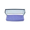 30 Holes Dental Bur Holder Plastic Dentistry Polisher Drills Placement Box Sterilizer Case Disinfection Box Autoclave