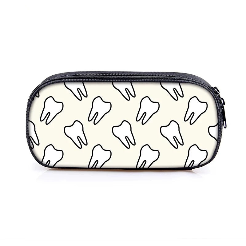 Cartoon Teeth Print Bags