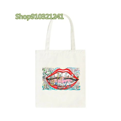 Tooth Cartoon Printed Handbag