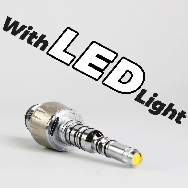 6 Hole Fiber Optic LED High Speed Air Turbine Handpiec