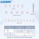 AZDENT 20PCS Dental Composite Finishing Polisher Silicon Particle Polishing Head Cup with Mandrel CA 2.35mm Dentistry Tool