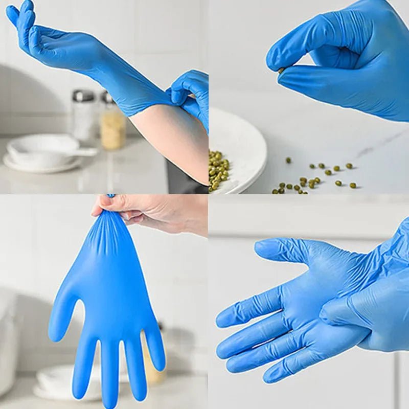 10/20/50/100PCS Blue Nitrile Gloves
