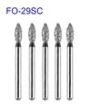 5pcs/pack FO Series Flame Ogival End Dental Diamond Burs Dental Drills For High Speed Handpiece FG Dia 1.6MM Dentistry Supply