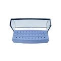 30 Holes Dental Bur Holder Plastic Dentistry Polisher Drills Placement Box Sterilizer Case Disinfection Box Autoclave