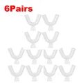 1 - 6Pairs Mouth Guard EVA Teeth Protector Night Guard Orthodontic Braces Set Mouth Guard Protector Dental Teeth Whitening Trays