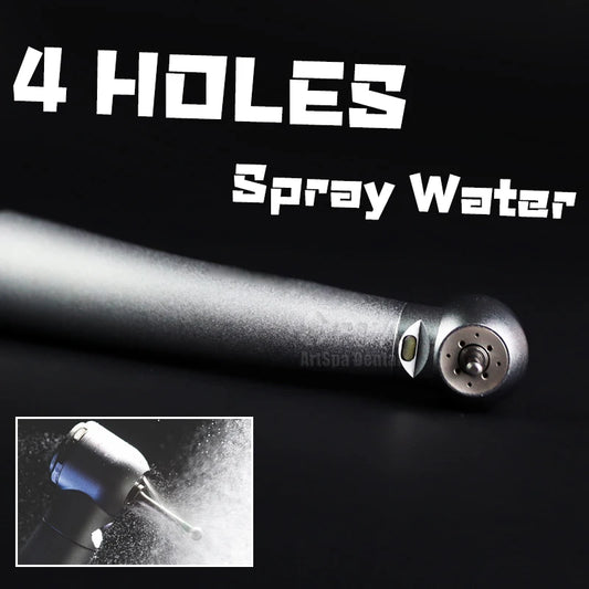 6 Hole Fiber Optic LED High Speed Air Turbine Handpiec