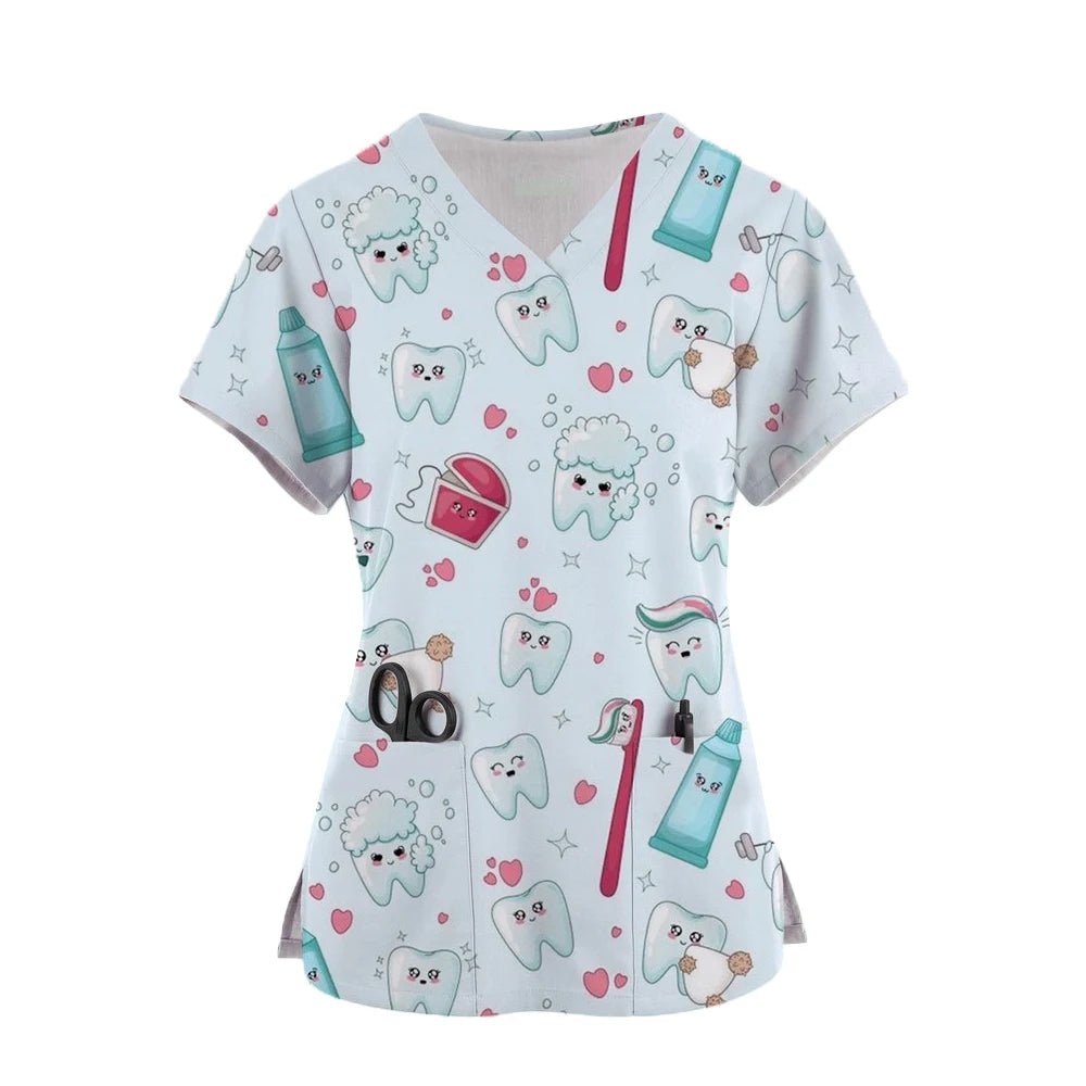 Women Dental and Medical Scrub Tops