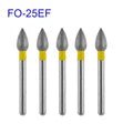 5pcs/pack FO Series Flame Ogival End Dental Diamond Burs Dental Drills For High Speed Handpiece FG Dia 1.6MM Dentistry Supply