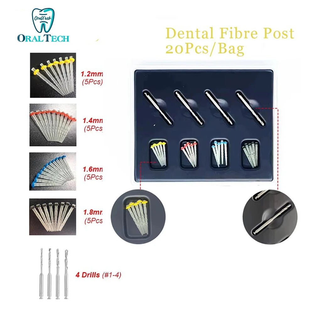 20pc Dental Fibre Post