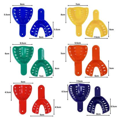 12pcs Autoclavable Impression Trays