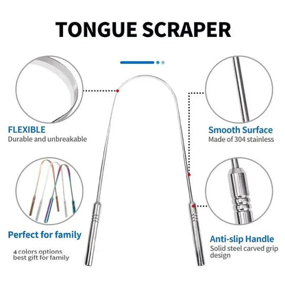 Stainless Steel Tongue Scraper
