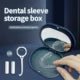 Dental 2 Layers With Mirror Storage Box Retainer Orthodontic Invisible Removable Braces Remover Aligner Chewies Silicone Stick