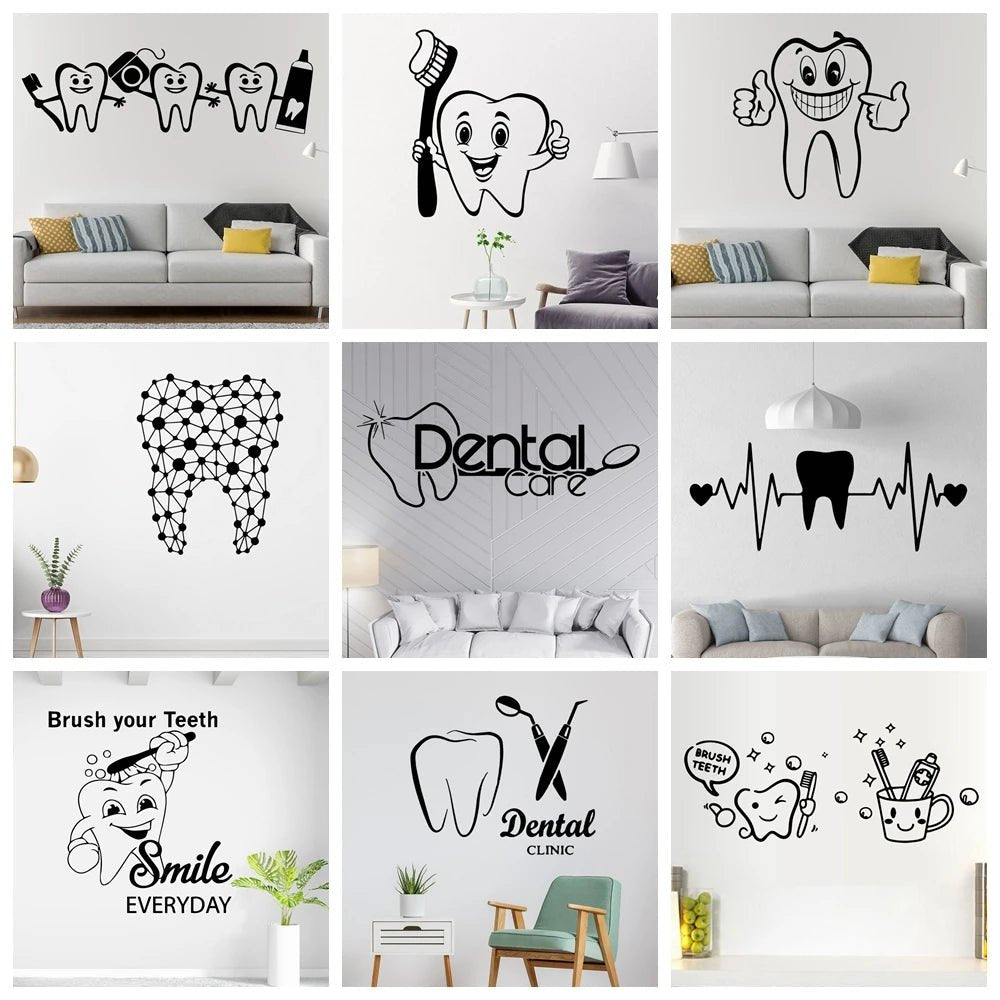 Dental Decor Vinyl Wall Stickers