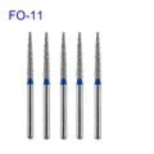 5pcs/pack FO Series Flame Ogival End Dental Diamond Burs Dental Drills For High Speed Handpiece FG Dia 1.6MM Dentistry Supply