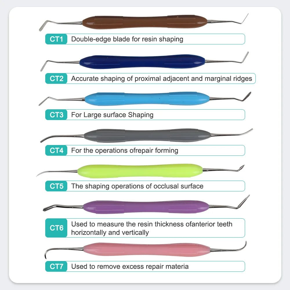7Pc Composite Filling Instruments
