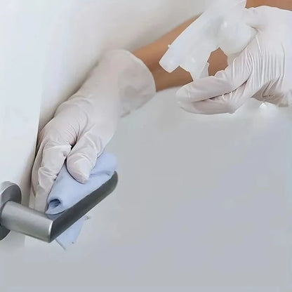 50/100PCS White Nitrile Gloves