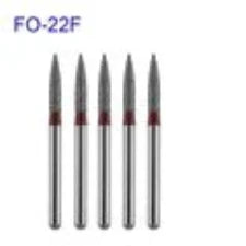 5pcs/pack FO Series Flame Ogival End Dental Diamond Burs Dental Drills For High Speed Handpiece FG Dia 1.6MM Dentistry Supply