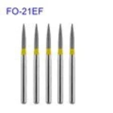 5pcs/pack FO Series Flame Ogival End Dental Diamond Burs Dental Drills For High Speed Handpiece FG Dia 1.6MM Dentistry Supply