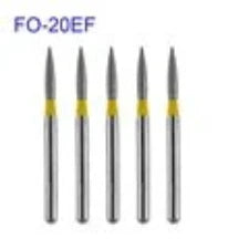 5pcs/pack FO Series Flame Ogival End Dental Diamond Burs Dental Drills For High Speed Handpiece FG Dia 1.6MM Dentistry Supply